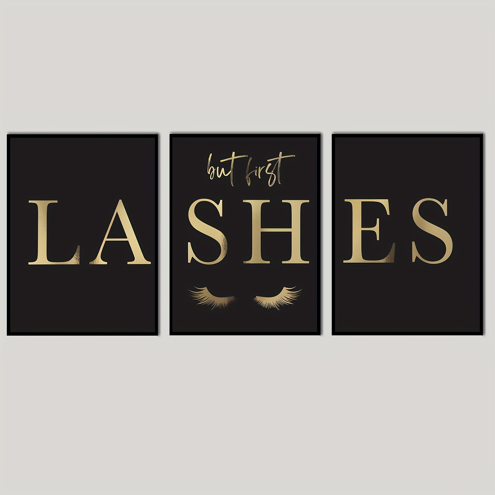 Lashes Eyelash Extension - (Noframe 3PCS) - 3 Stampe su
