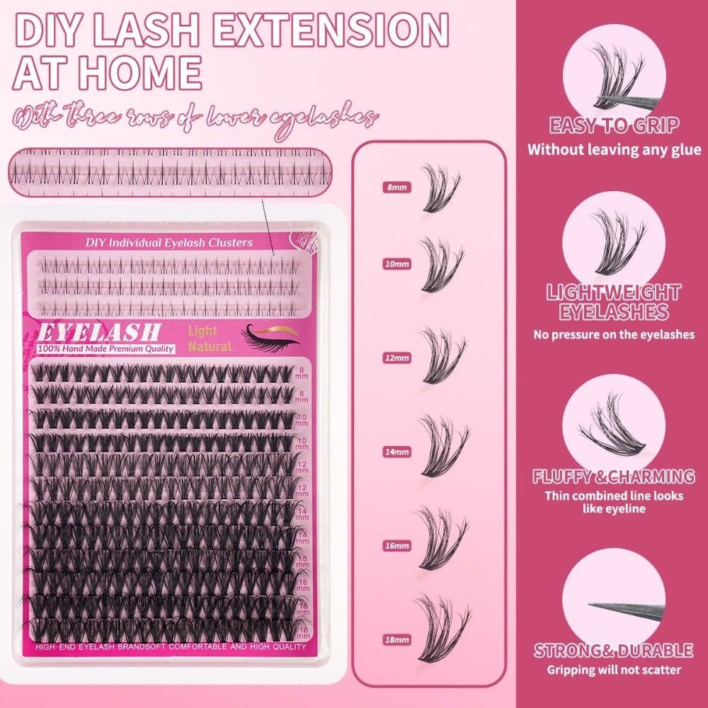 Ciglia Finte Lunghe 8-18mm, Ef - Lashes Eyelash Extension recensione e prezzo